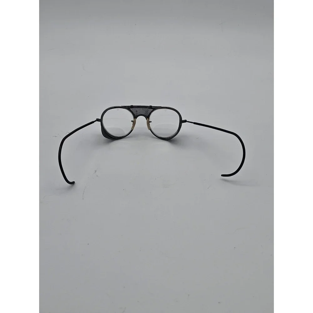 Antique American Optical Square Mesh Goggles Sunglasses Vtg AO Safety Glasses